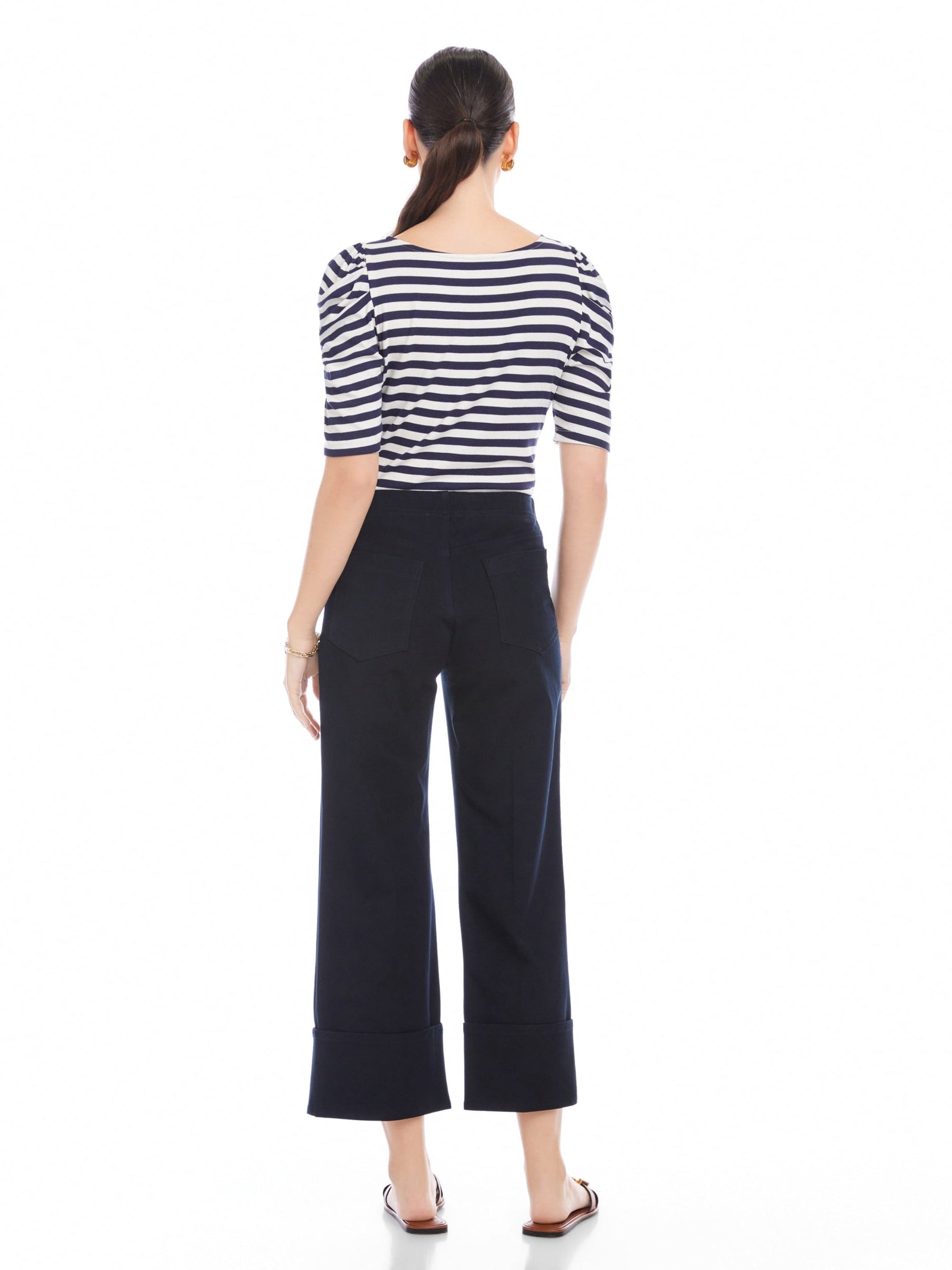 Regina Cuff Cropped Pants